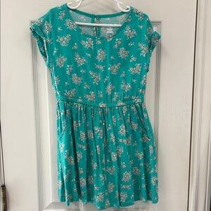 Cat & Jack Green Fit and Flare Sundress with Flutter Sleeves
